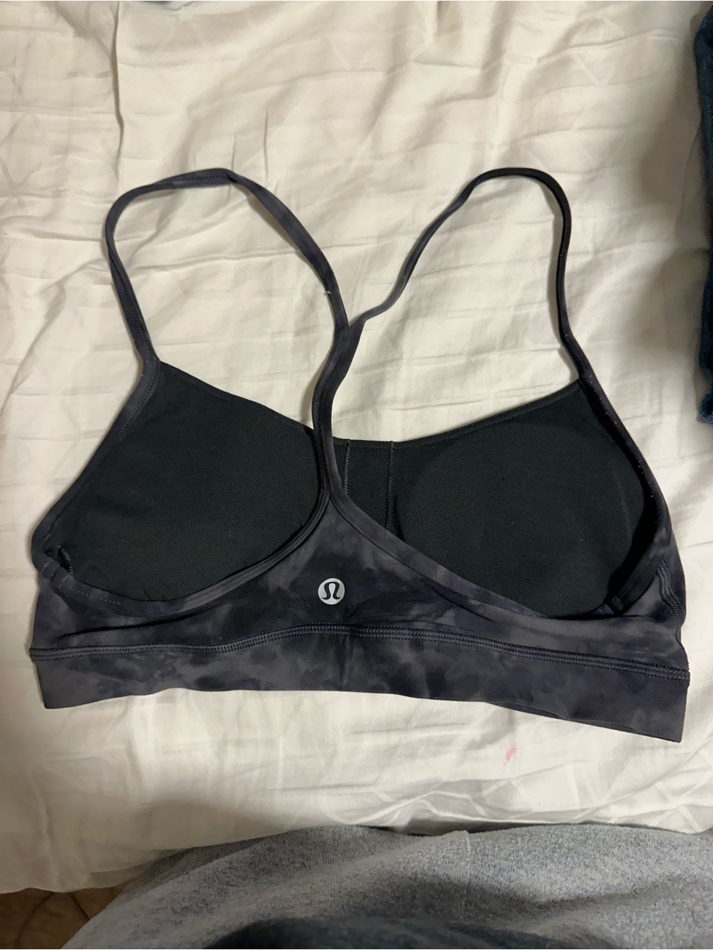 lululemon athletica Charcoal/Black Strappy Sports Bra
